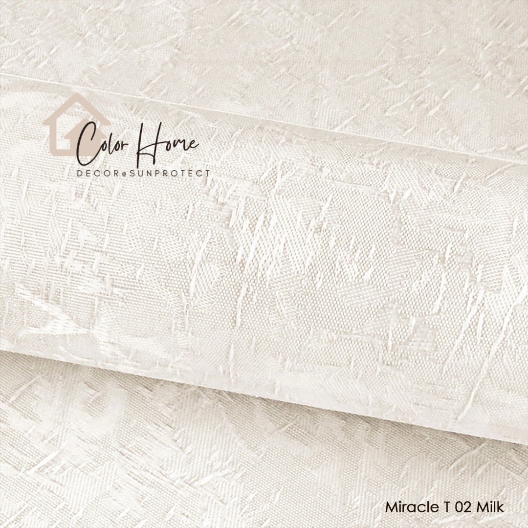 Тканинні ролети відкритого типу, колір Молочний – MIRACLE T