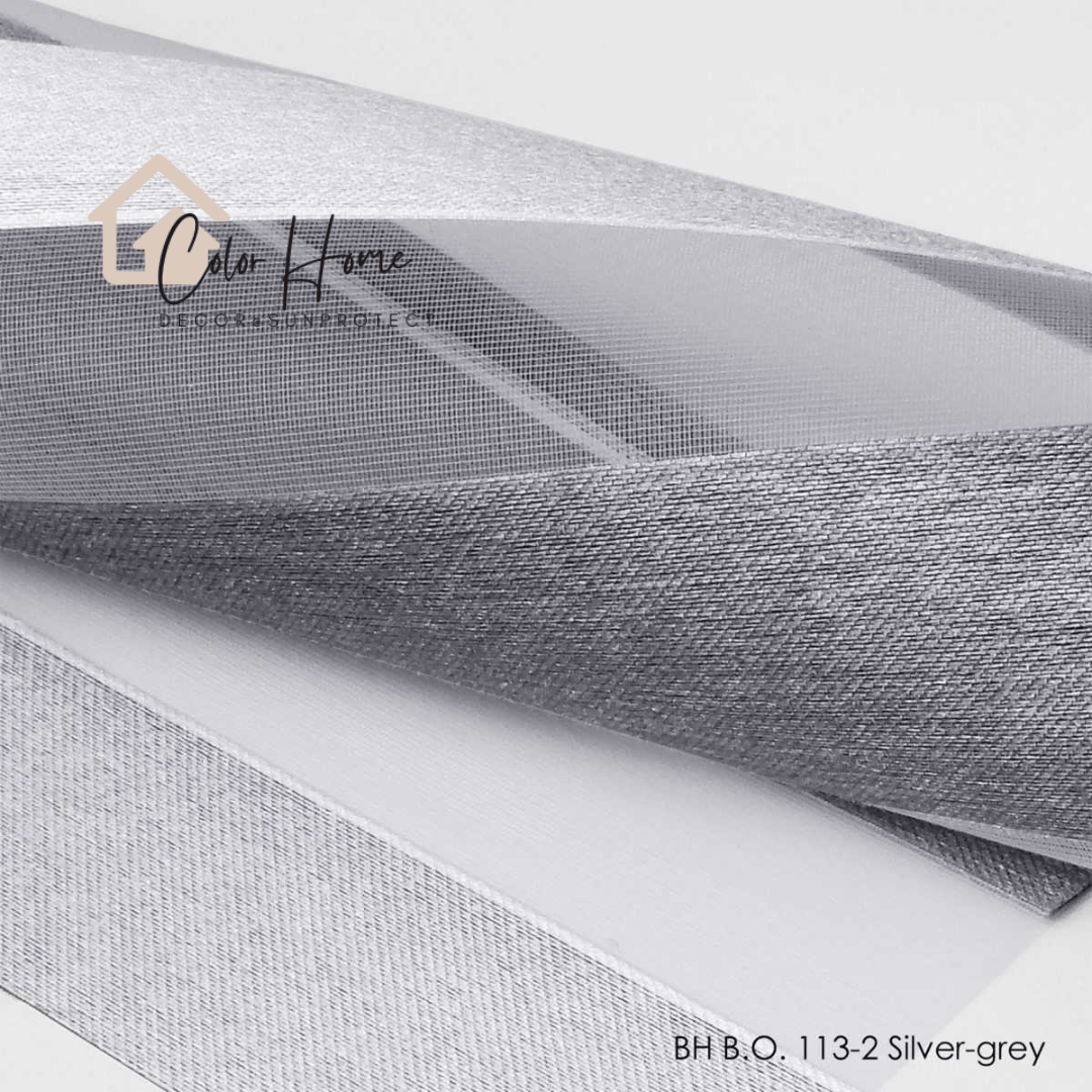 Ролети День-Ніч Колір Срібний (Silver-Grey) BH B.O. 113-2, відкрита система Mini Set