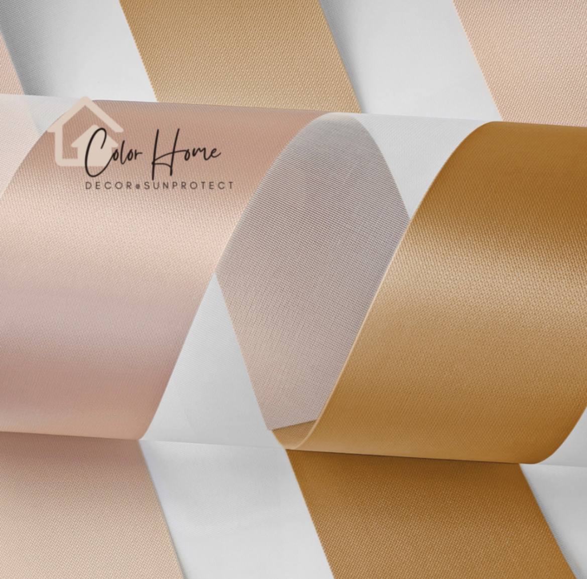Ролети День-Ніч Колір Бежево-Золотий (Beige Gold) BH-706, відкрита система Mini Set