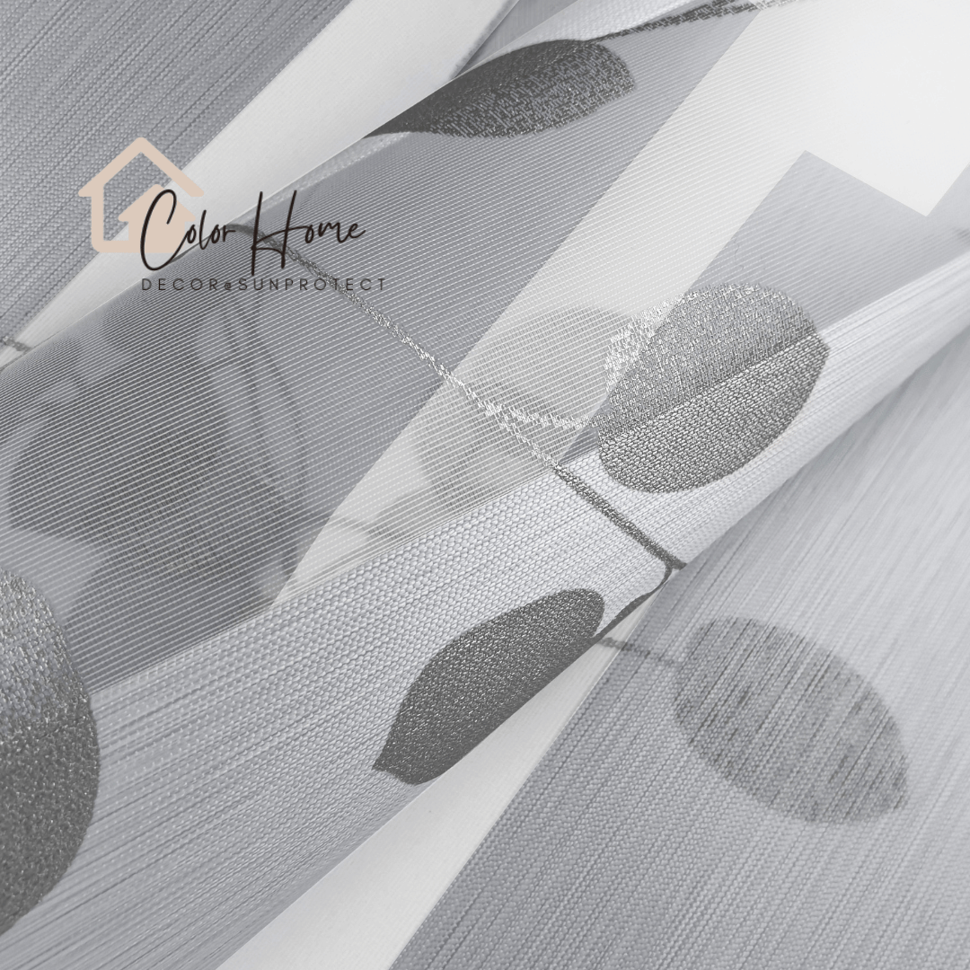 Ролети День-Ніч Колір Срібний (Verbena Silver) BH 155-3, відкрита система Mini Set