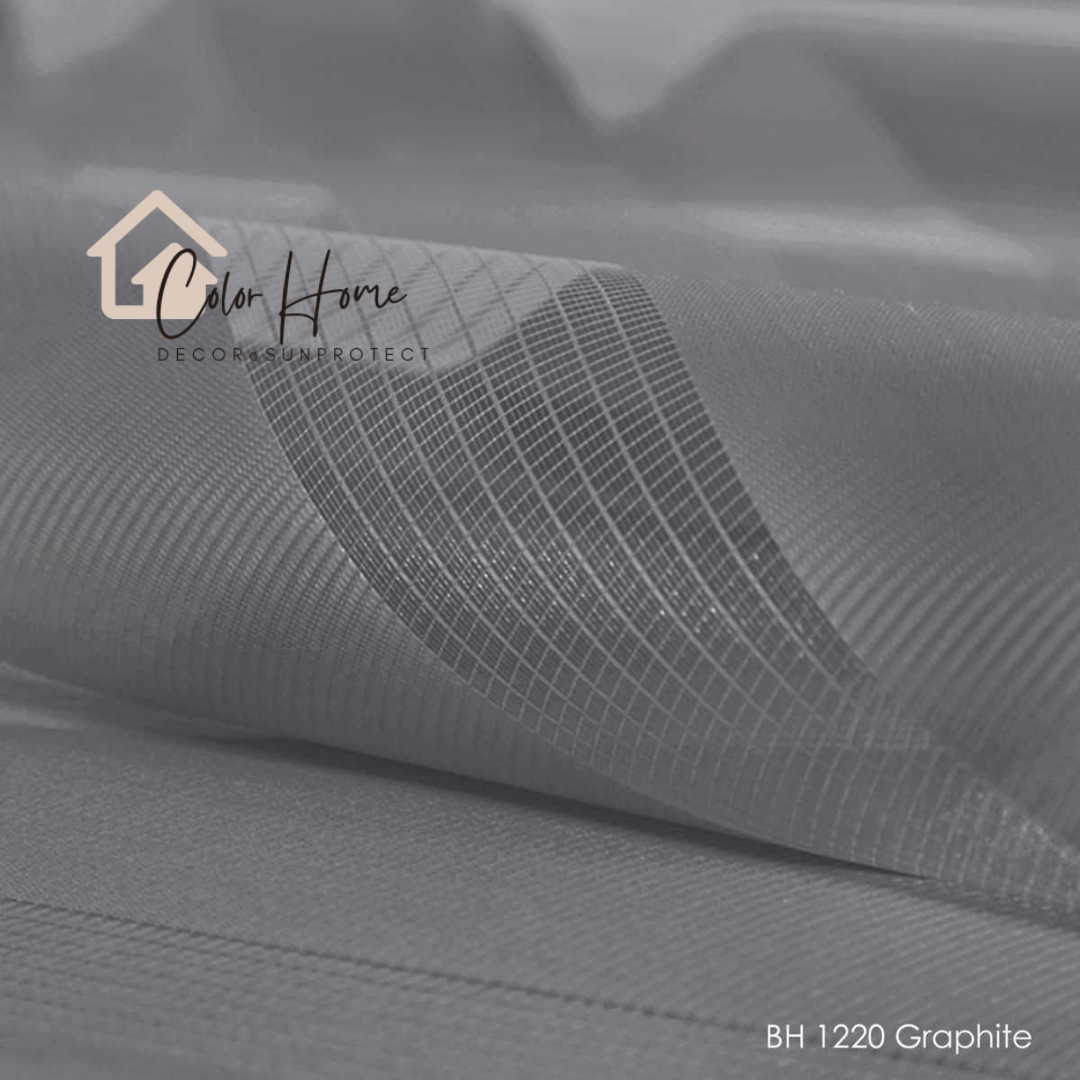 Ролети День-Ніч Колір Графіт (Graphite) BH-1220, відкрита система Mini Set