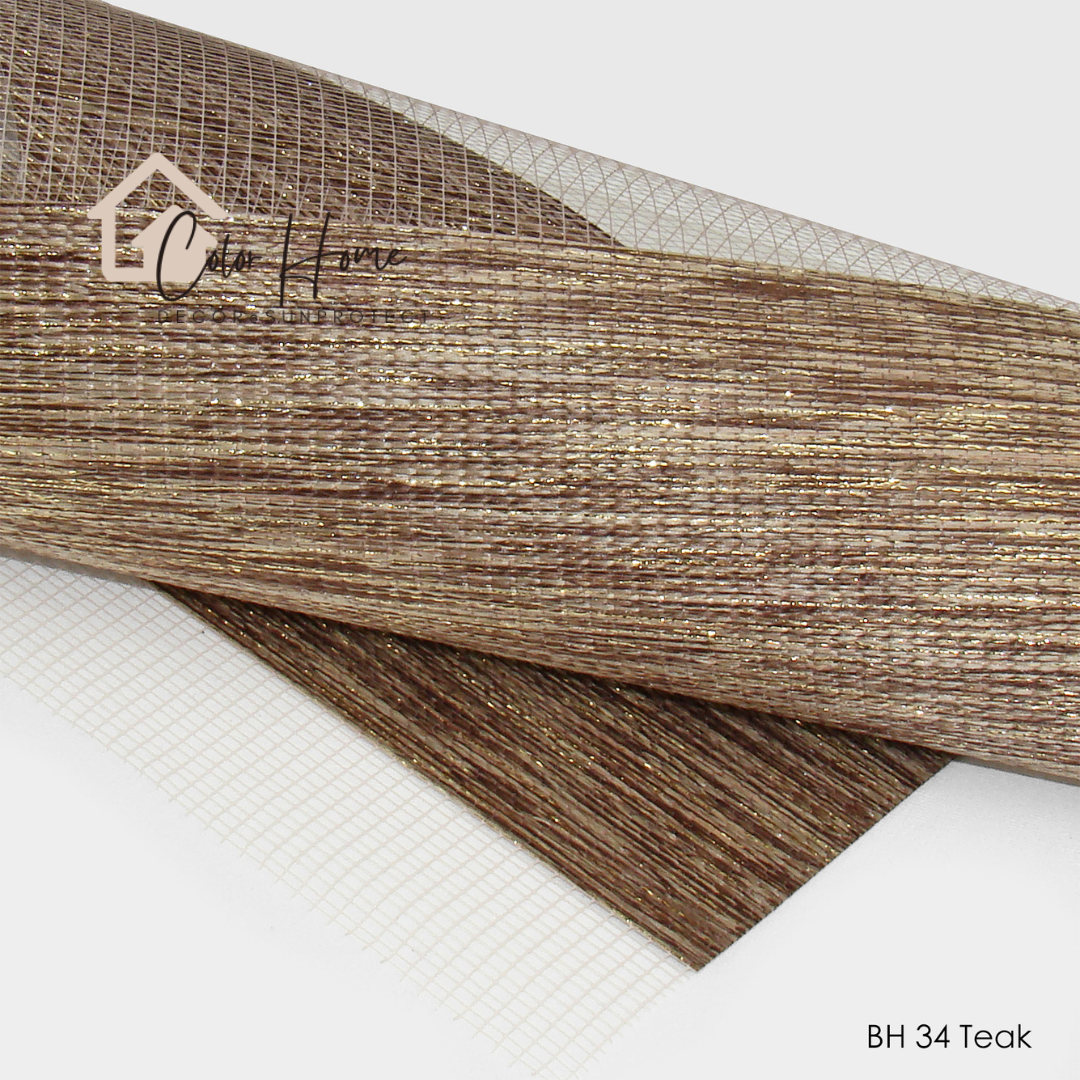 Ролети День-Ніч Колір Бронзовий (Teak) BH-34, відкрита система Mini Set