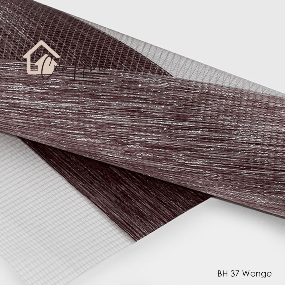 Ролети День-Ніч Колір Темно-Коричневий (Wenge) BH-37, відкрита система Mini Set