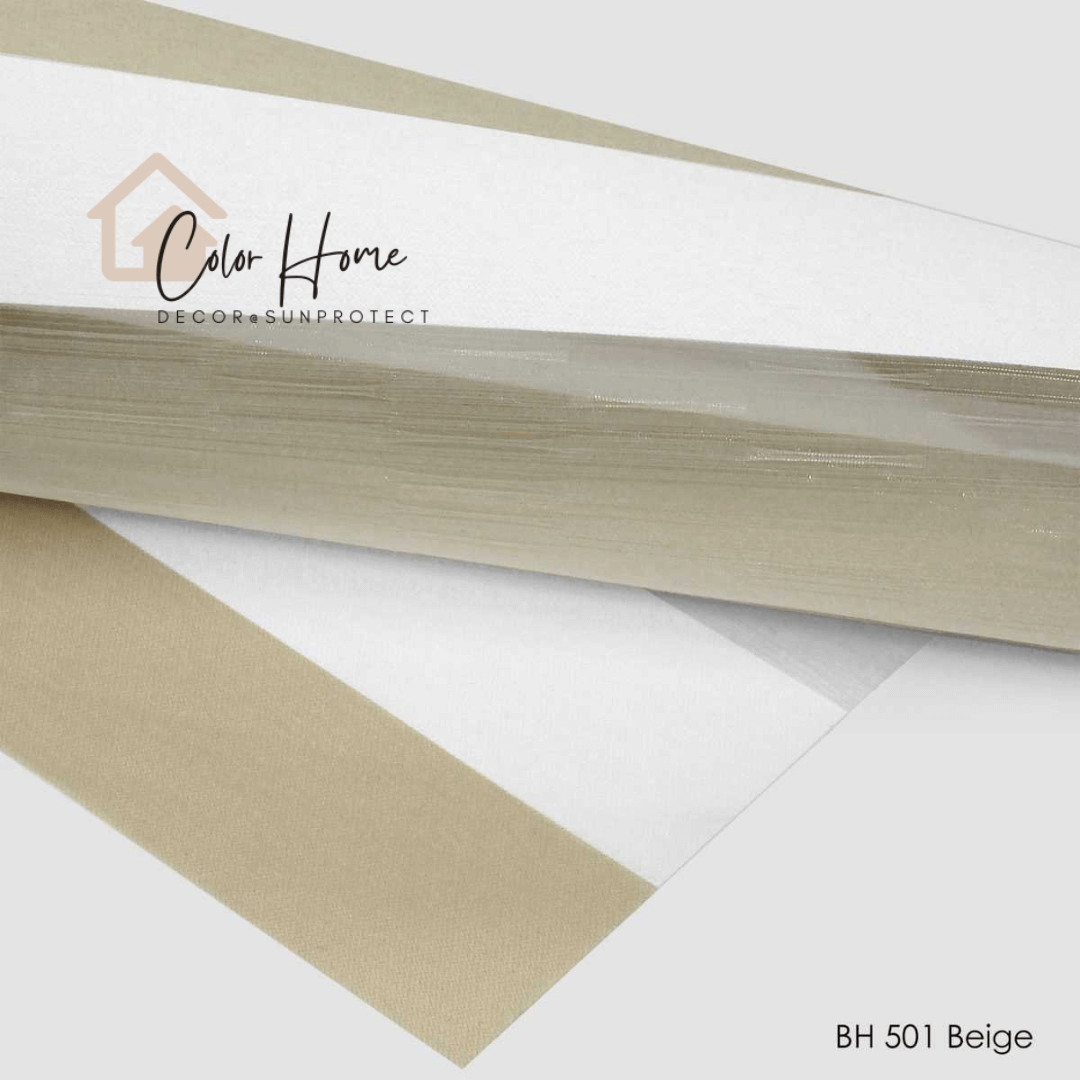 Ролети День-Ніч Колір Бежевий (Beige) BH-501, відкрита система Mini Set