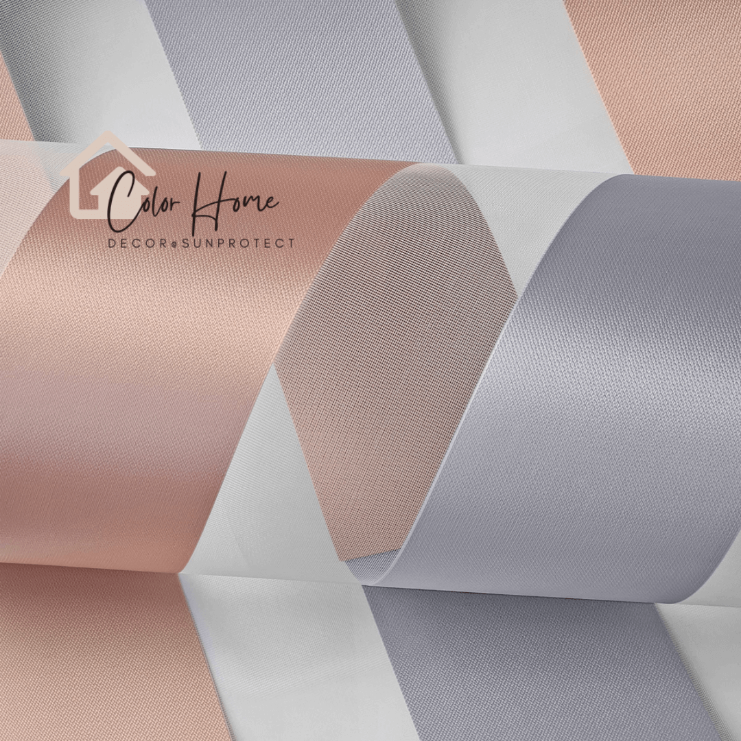Ролети День-Ніч Колір Какао-Срібло (Cacao Silver) BH-705, відкрита система Mini Set