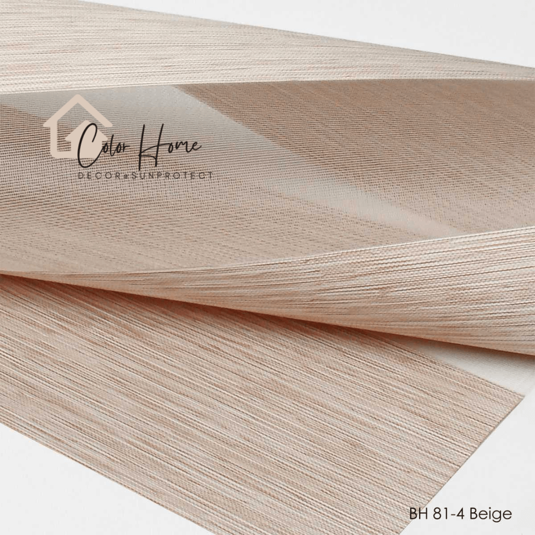 Ролети День-Ніч Колір Бежевий (Beige) BH 81-4, відкрита система Mini Set