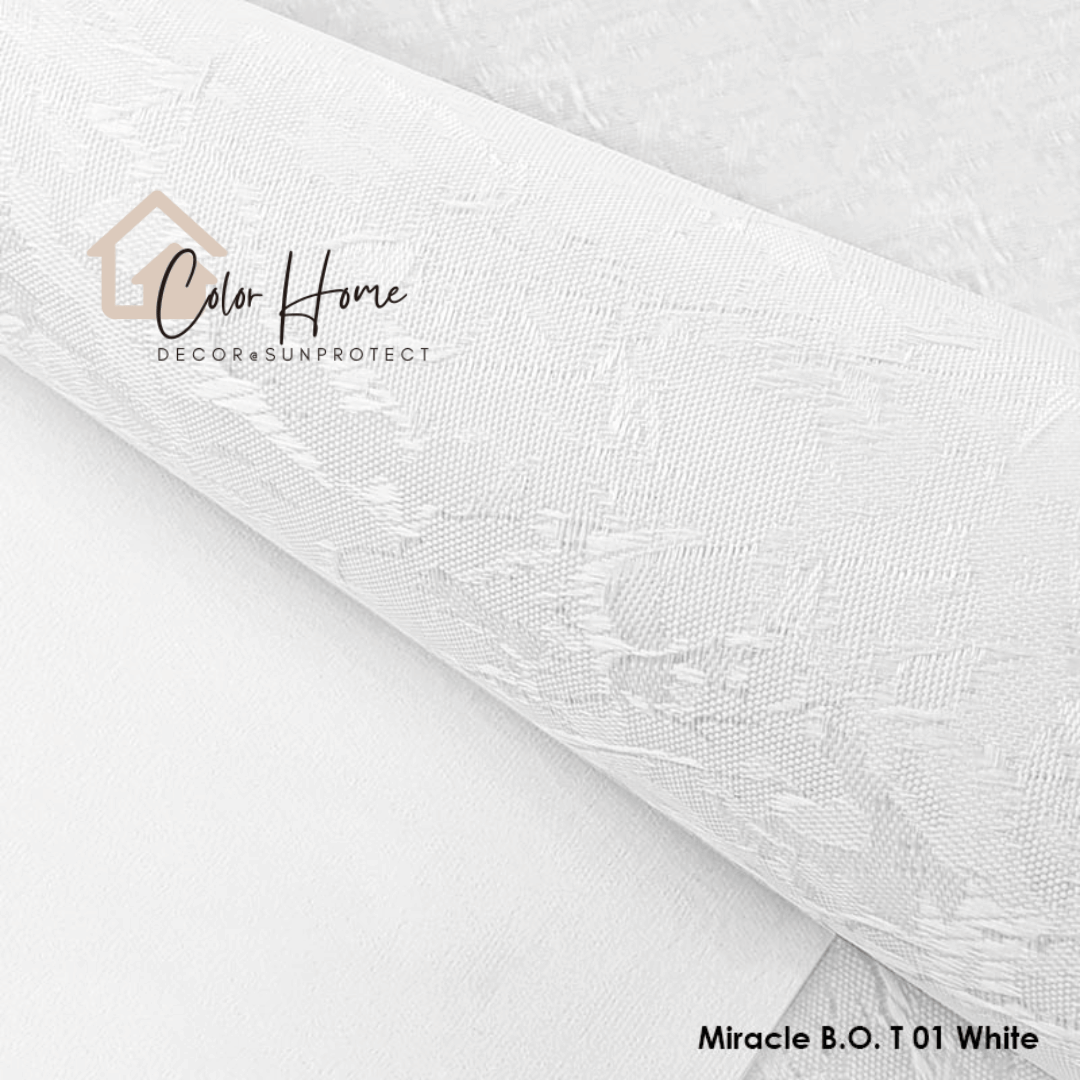 Тканинні ролети відкритого типу, колір Білий — MIRACLE B.O