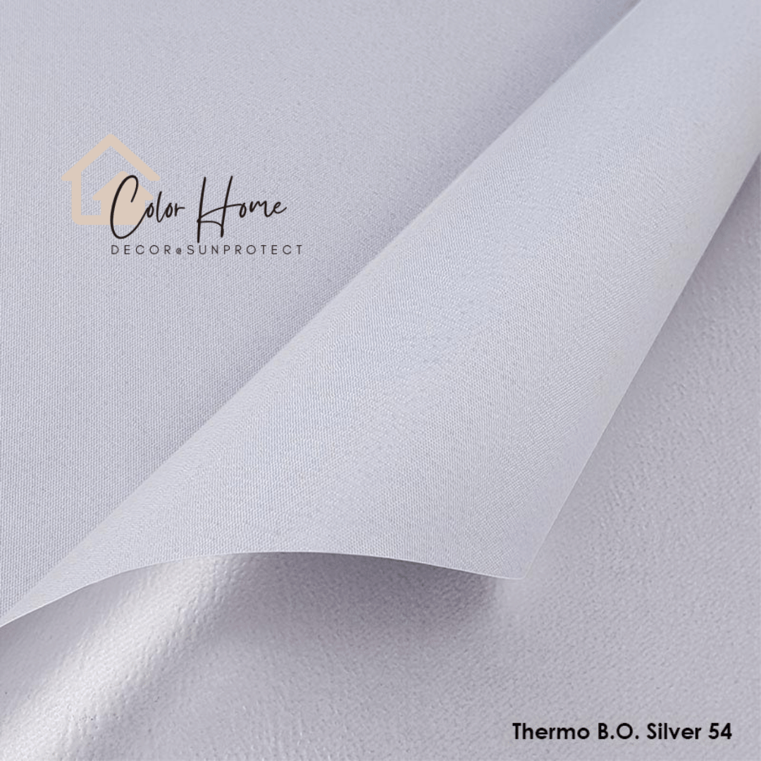 Тканинні ролети відкритого типу, колір Срібний – THERMO B.O