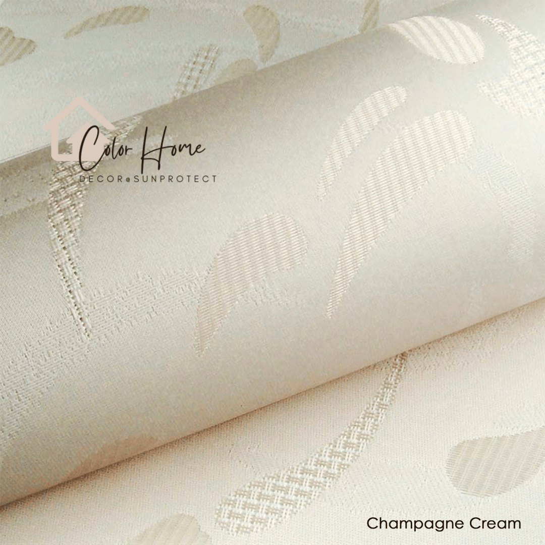 Тканинні ролети закритого типу, колір Кремовий – CHAMPAGNE