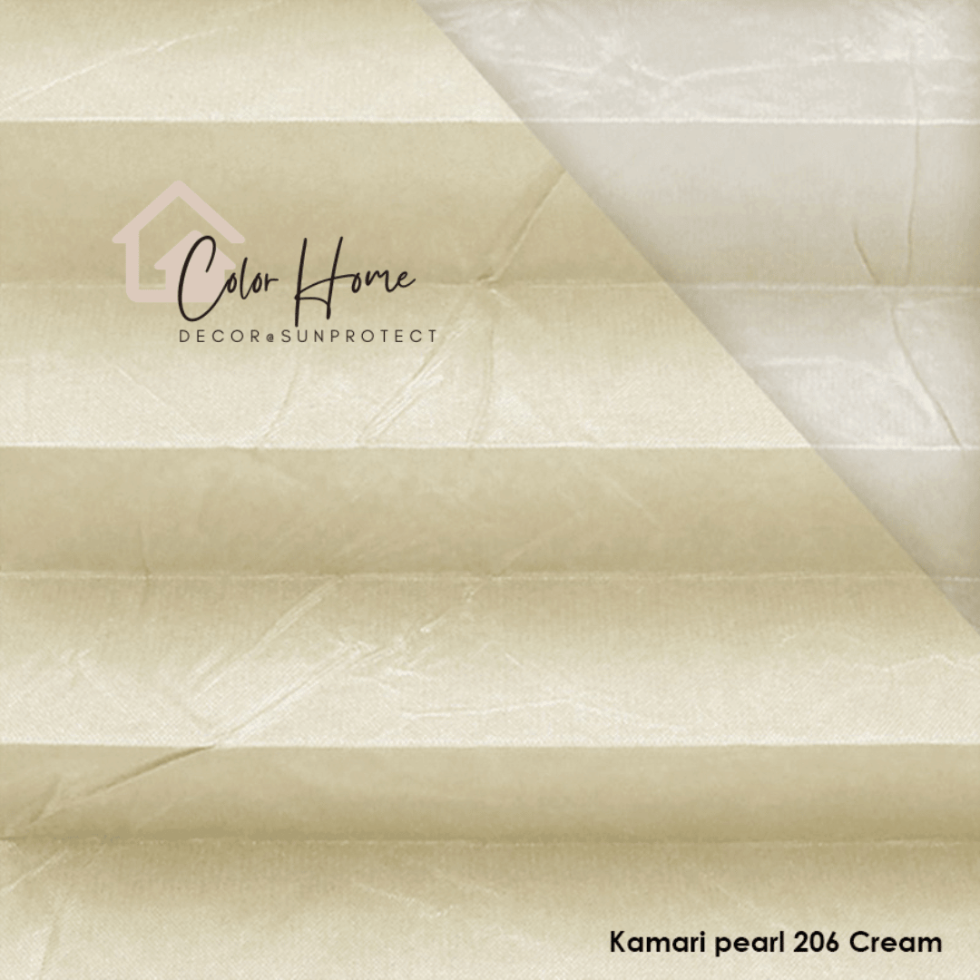 Жалюзі-плісе, колір Кремовий – Kamari Pearl 206