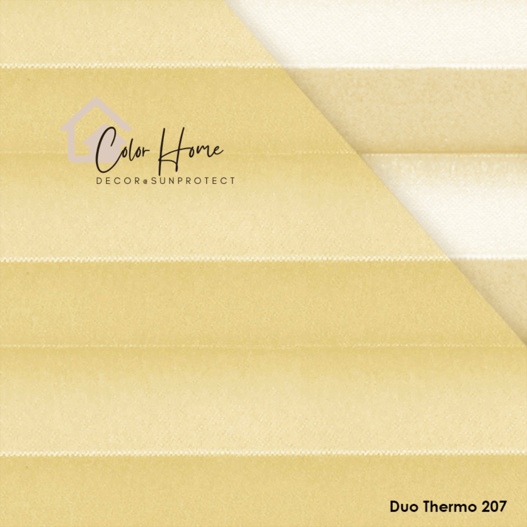 Жалюзі-плісе, колір Жовтий – Duo Termo 207