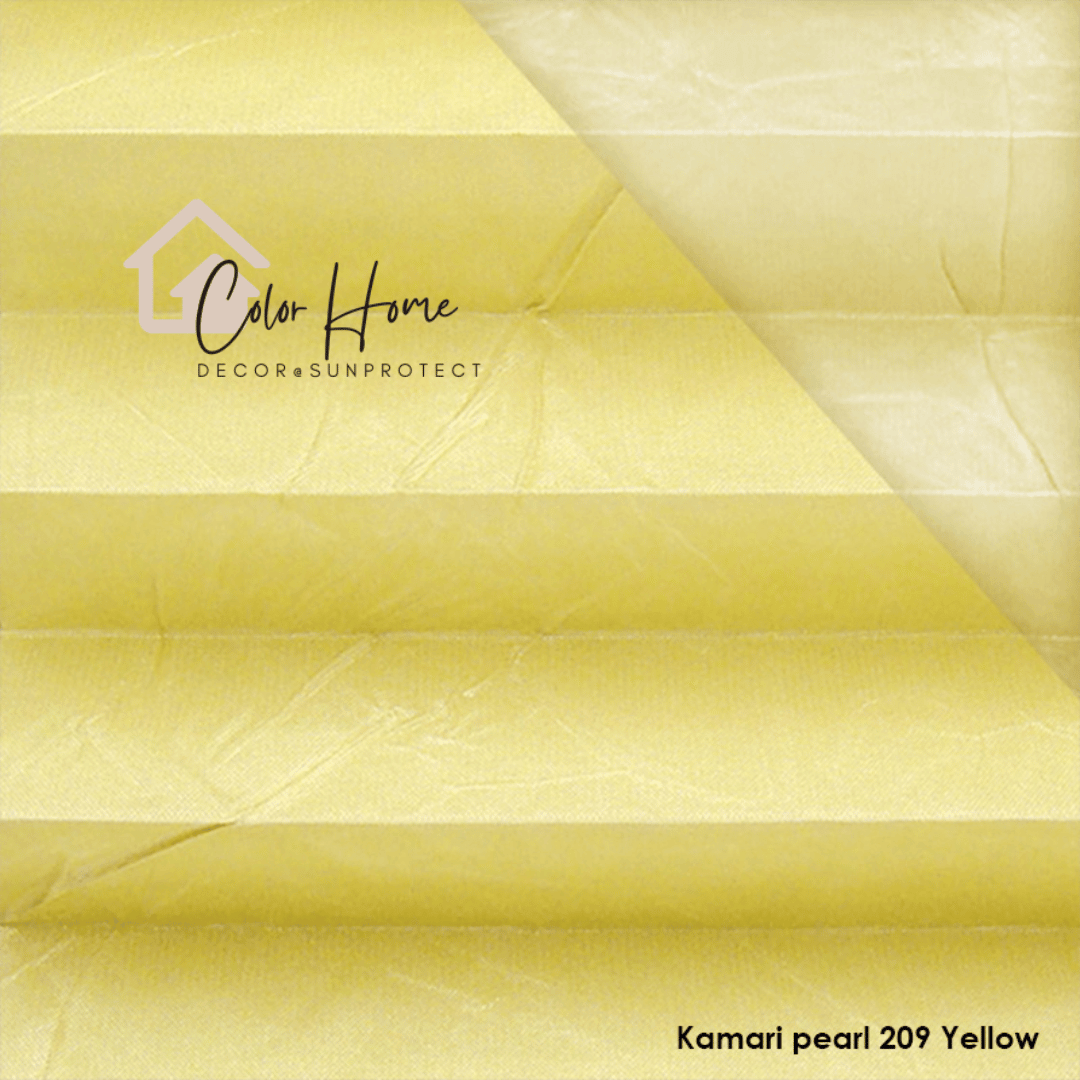 Жалюзі-плісе, колір Жовтий — Kamari Pearl 209