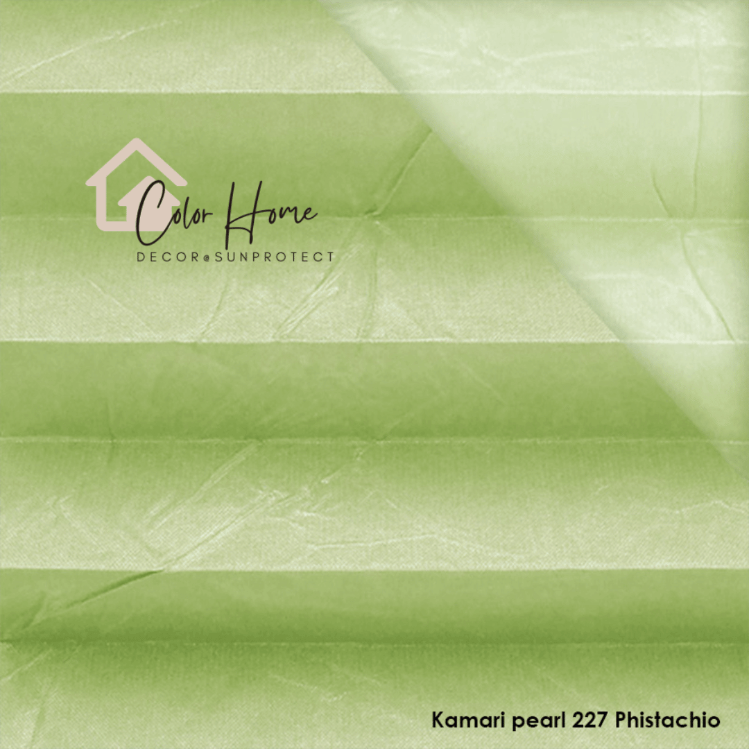 Жалюзі-плісе, колір Фісташка – Kamari Pearl 227