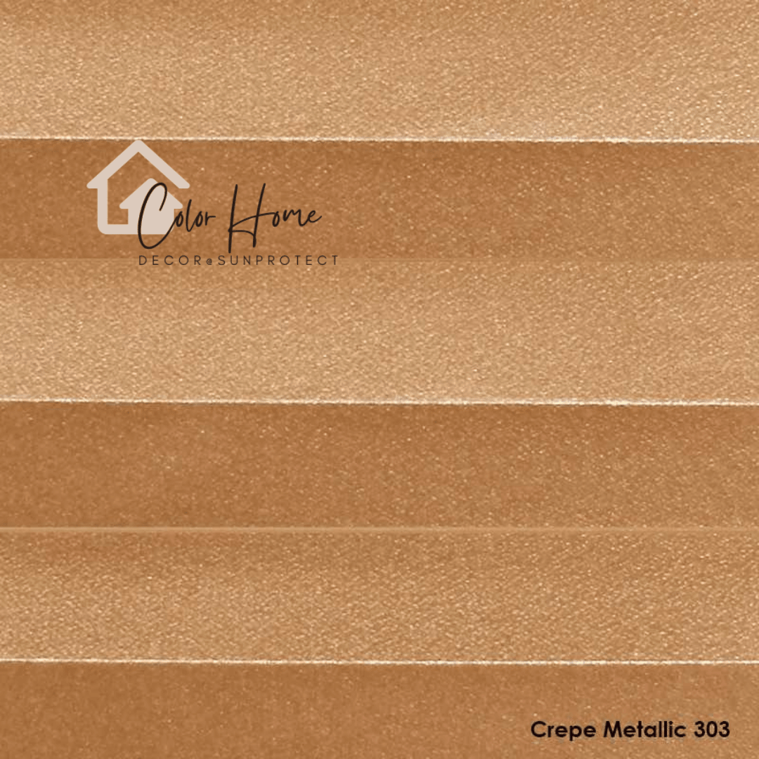 Жалюзі-плісе, колір Бронзовий металік – Crepe Metallic 303