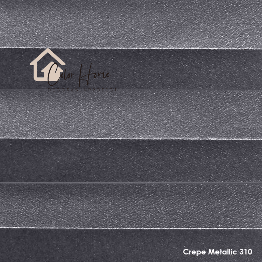 Жалюзі-плісе, колір Графіт металік – Crepe Metallic 310